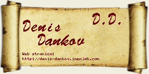 Denis Dankov vizit kartica
